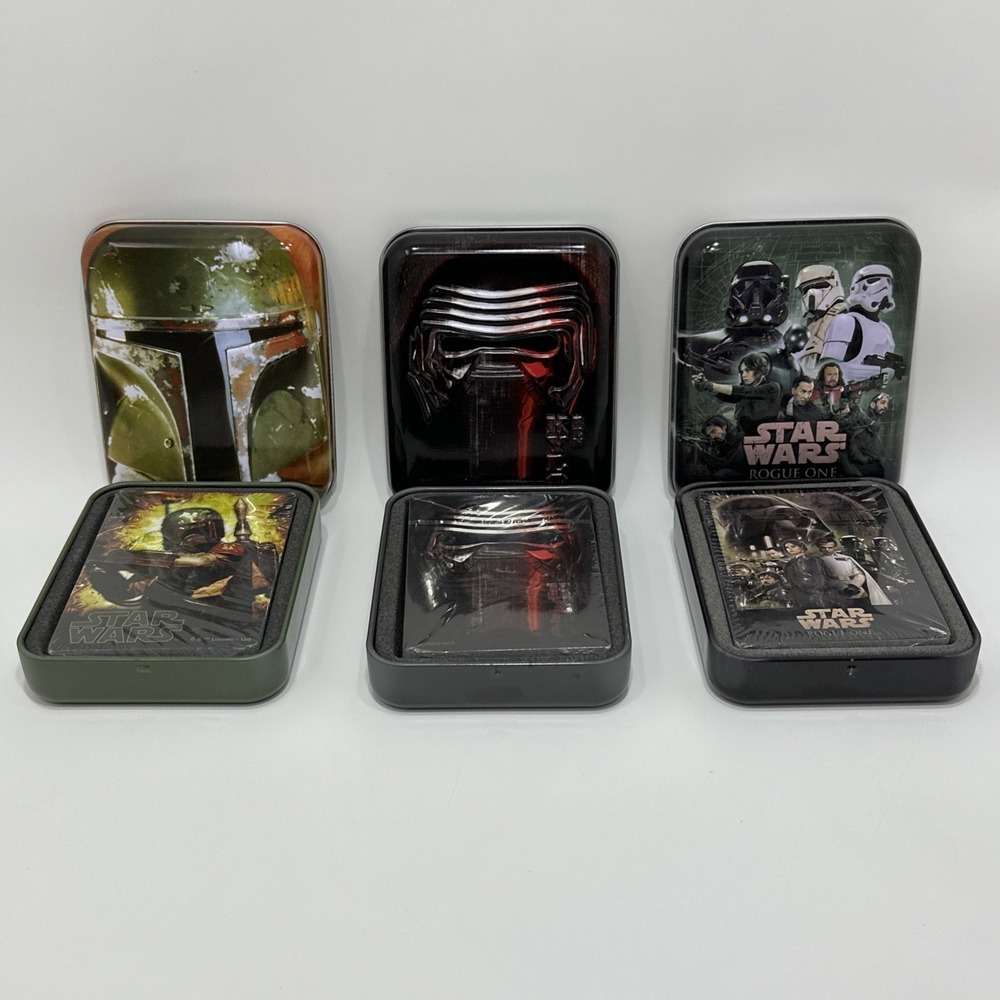 Star Wars Rogue One Kylo Ren Boba Fett Playing Cards Collectible Tin Cartamundi